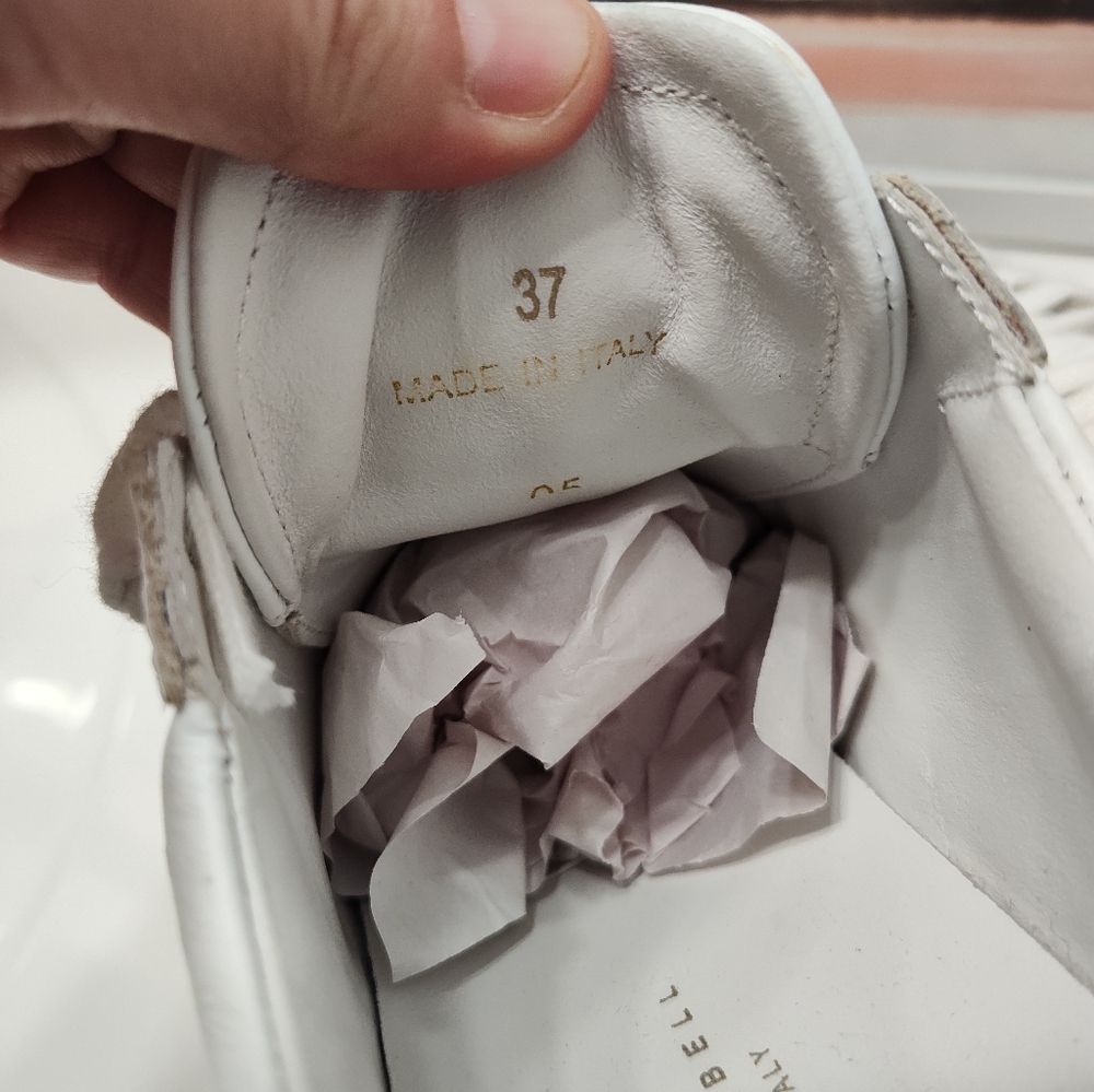 đ„°EUC Oliver Cabell Low 1 Vienna Distressed Look Leather Lace Up Sneaker Trainer - Picture 10 of 16